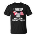 I Support Truckers Freedom Convoy 2022 Trucker Gift Design Tshirt Unisex T-Shirt