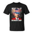 Joe Biden Merry 4Th Of Fathers Day Funny 4Th Of July Cool Gift Unisex T-Shirt