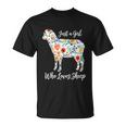 Just A Girl Who Loves Sheep Cute For T-Shirt