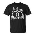 Just Married Ring Logo Unisex T-Shirt