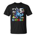 Kids It&8217S My 5Th Birthday Happy 5 Years Dinosaurrex Unisex T-Shirt