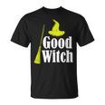 Mens Good Witch Witchcraft Halloween Blackcraft Devil Spiritual Unisex T-Shirt