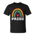 Rainbow Lgbtq Heart Pride Month Lbgt Unisex T-Shirt