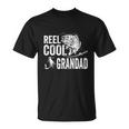 Reel Cool Grandad Fishing Funny Fathers Day Unisex T-Shirt