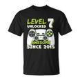 Six 7Yr Bday Son Boy Funny Gamer 7Th 7 Years Old Birthday Unisex T-Shirt