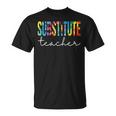Substitute Teacher Tie Dye Appreciation Day Back To School T-shirt