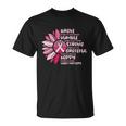 Sunflower Pink Ribbon Breast Caner Unisex T-Shirt