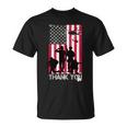 Thank You Memorial Day Soldiers Usa Flag Unisex T-Shirt