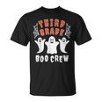 Third Grade Teacher Student Halloween Ghost Boo Crew T-shirt