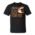Trick Or Treat Shark Watch Your Feet Halloween Unisex T-Shirt