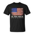 Ultra Maga Shirt Maga King Funny Anti Biden Us Flag Pro Trump Trendy Tshirt V2 Unisex T-Shirt