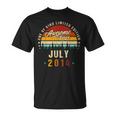 Vintage 8Th Birthday Awesome Since July 2014 Epic Legend Unisex T-Shirt