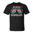 Vintage Teacher Class Dismissed Sunglasses Sunset Surfing V2 Unisex T-Shirt