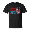 Womens Flip Flops Fireworks And Freedom 4Th Of July Unisex T-Shirt