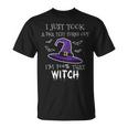 Womens I Just Took A Dna Test Womens Halloween Witch Unisex T-Shirt