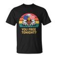 You Free Tonight Bald Eagle Mullet Usa Flag 4Th Of July Gift V2 Unisex T-Shirt