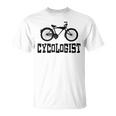 Cycology Beach Cruiser Cycologist Funny Psychology Cyclist  Unisex T-Shirt