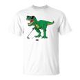 Cuterex Dinosaur Boys Golfing Lover Trex Dino Golf Gifts Unisex T-Shirt