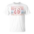 Girls 10Th Birthday Double Digits Tenth Hippie Daisy Print V2 T-shirt