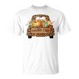 Halloween Pumpkin Farm Farmer Leopard Truck Farmers Wife Unisex T-Shirt