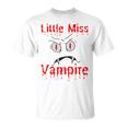 Little Miss Vampire Halloween Costume Girl Funny Girls Scary Unisex T-Shirt