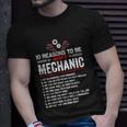 10 Reasons To Be With A Mechanic For Men Car Mechanics Unisex T-Shirt Gifts for Him