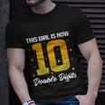 10Th Birthday Glow Party This Girl Is Now 10 Double Digits Gift Unisex T-Shirt Gifts for Him