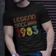 39 Year Old Gifts Legend Since 1983 39Th Birthday Retro Unisex T-Shirt Gifts for Him