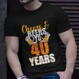 40Th Birthday Cheers & Beers To 40 Years Unisex T-Shirt Gifts for Him