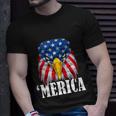4Th July Eagle Merica America Independence Day Patriot Usa Gift Unisex T-Shirt Gifts for Him