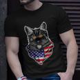4Th Of July Cat American Patriotic Unisex T-Shirt Gifts for Him