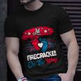 4Th Of July Pregnancy Patriotic Lil Firecracker On The Way Gift Unisex T-Shirt Gifts for Him