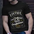 70Th Birthday Vintage 1952 Birthday For Women Funny Men 70 Years Old Unisex T-Shirt Gifts for Him