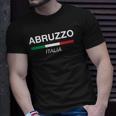 Abruzzo Italian Name Italy Flag Italia Family Surname Unisex T-Shirt Gifts for Him