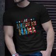 All American Mama 4Th Of July Leopard Unisex T-Shirt Gifts for Him