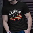American Camper US Flag Patriotic Camping Unisex T-Shirt Gifts for Him
