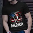 American Flag Merica Saint Bernard 4Th Of July Unisex T-Shirt Gifts for Him