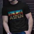 Aspen Colorado Ski Sunset Mountain Unisex T-Shirt Gifts for Him