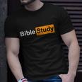 Bible Study Hub Logo Funny Sarcastic Adult Humor Unisex T-Shirt Gifts for Him
