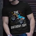 Birthday Boy Monster Truck Family Matching Unisex T-Shirt Gifts for Him