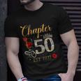 Chapter 50 Years Est 1972 50Th Birthday Red Rose Wine Crown Unisex T-Shirt Gifts for Him