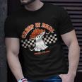Checkered Mushroom Ghost Creep It Real Halloween T-shirt Gifts for Him