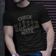 Chess Pieces King Queen Bishop Rook Pawn Checkmate Unisex T-Shirt Gifts for Him