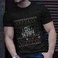 Christmas Oh Snap Ugly Christmas Sweater T-Shirt Gifts for Him