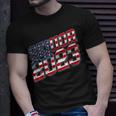 Class Of 2023 Usa Senior 2023 American Flag Unisex T-Shirt Gifts for Him