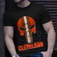Cleveland Skull Football Tshirt Unisex T-Shirt Gifts for Him