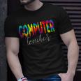 Computer Teacher Tie Dye School Appreciation T-shirt Gifts for Him