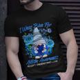 Cool I Wear Blue For Autism Awareness Accept Understand Love Flower Gnome Tshirt Unisex T-Shirt Gifts for Him