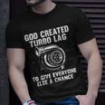 Created Turbo Lag Unisex T-Shirt Gifts for Him