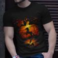 Cute Horse In The Pumpkin Funny Halloween Autumn Happy Fall Men Women T-shirt Graphic Print Casual Unisex Tee Gifts for Him